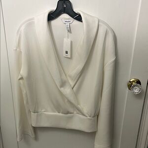 SPANX Wrap Sweater in Winter White
